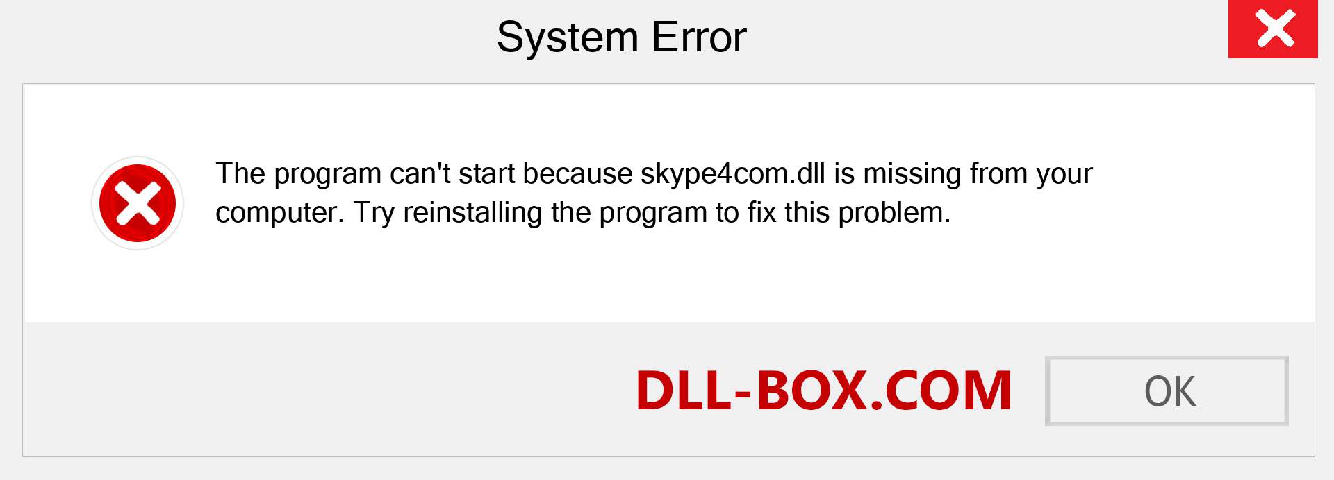  skype4com.dll file is missing?. Download for Windows 7, 8, 10 - Fix  skype4com dll Missing Error on Windows, photos, images